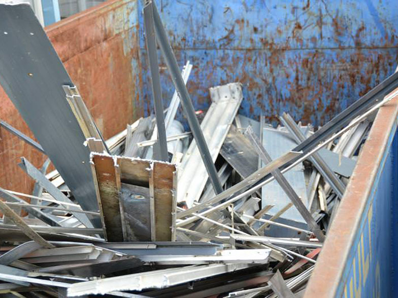 Scrap Metal on in a Container